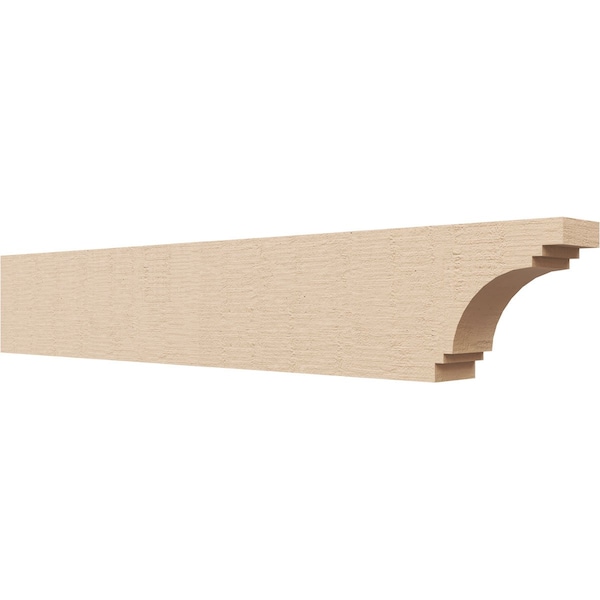 Ekena Millwork 2in. W x 4in. H x 24in. L Pescadero Woodgrain TimberThane Rafter Tail, Primed Tan RFTUR02X04X24PECRCPR - main